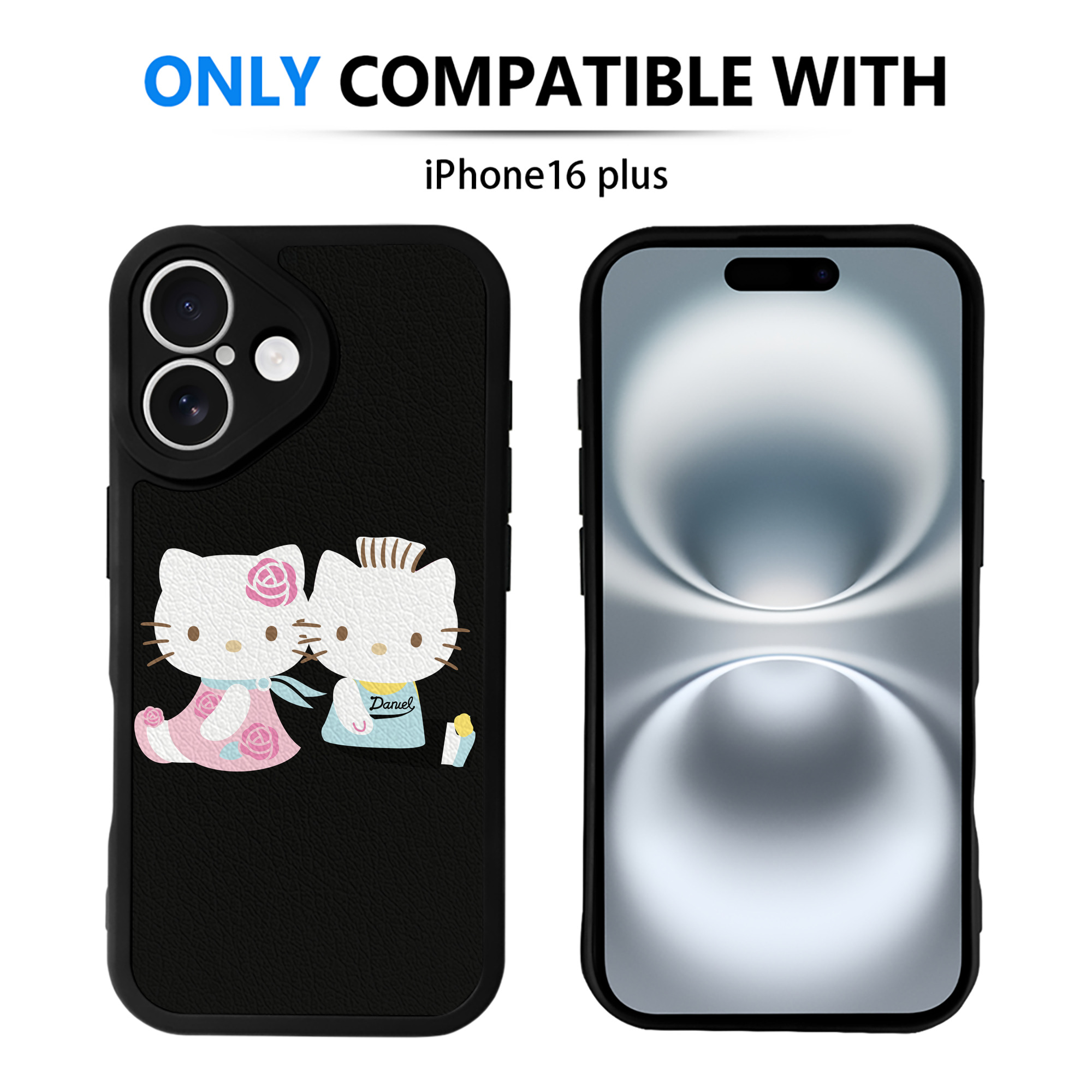 （画像用） Hello Kitty ハローキティ 【iPhone 16シリーズ対応】シリコンスマホケース（レザー調） 材質：シリコン